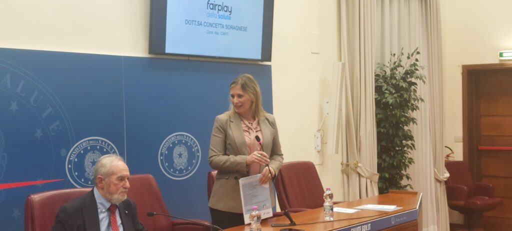 Fair Play della Salute, a destra Concetta Soragnese