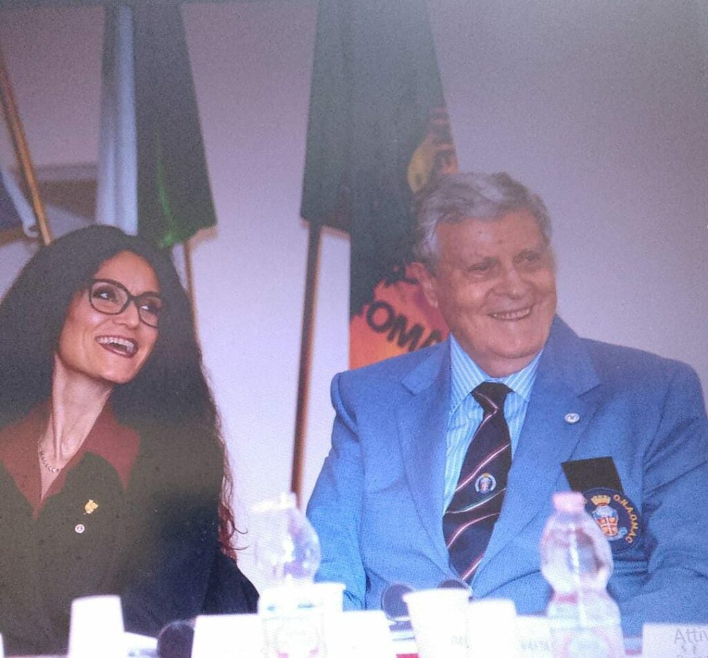 Paola Vegliantei con il Generale Ugo Zottin