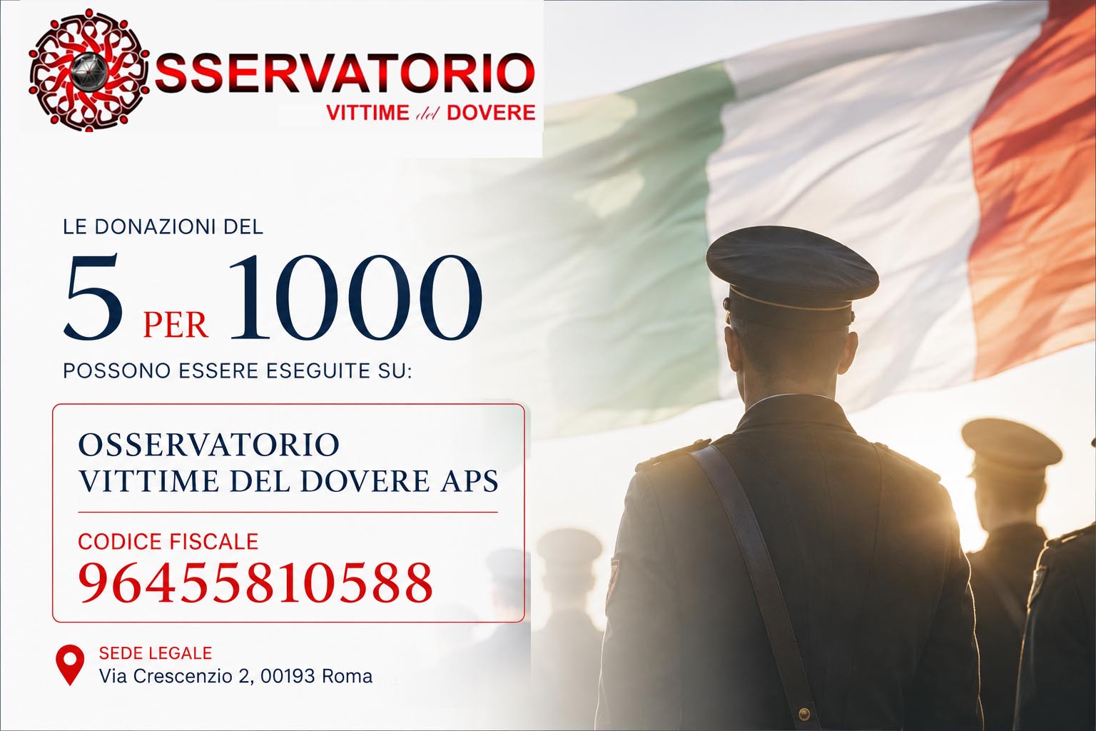 Osservatorio Vittime del Dovere 5 per mille