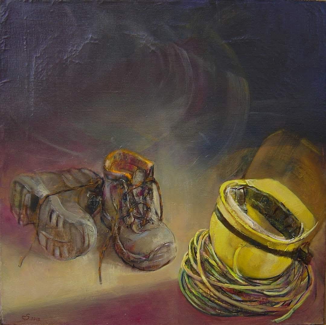 Dipinto di Enzo Schirippa - Premiazione Inail 2013 - Pesaro