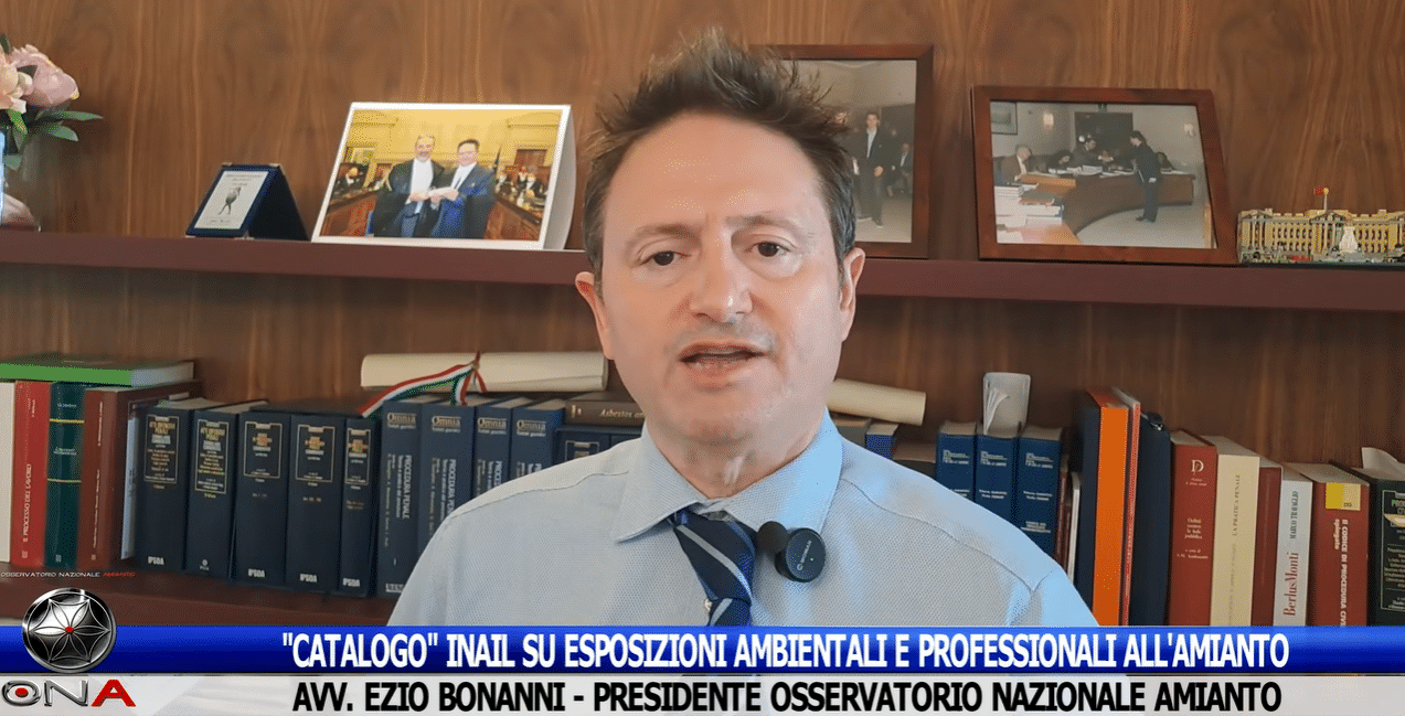 Bonanni, catalogo INAIL su amianto